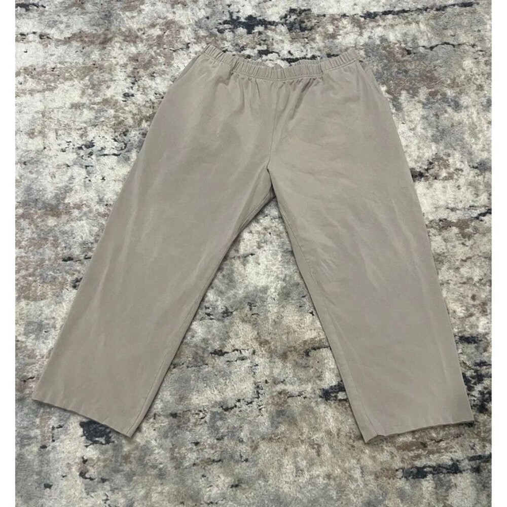 L.L.Bean Women’s Khaki Pull-On Pants Size 1X Regular